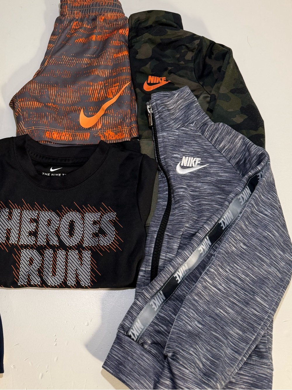 Nike Boys 2T Lot | Shorts, 2 Full-Zip Jackets & T-Shirt | Athletic Bundle